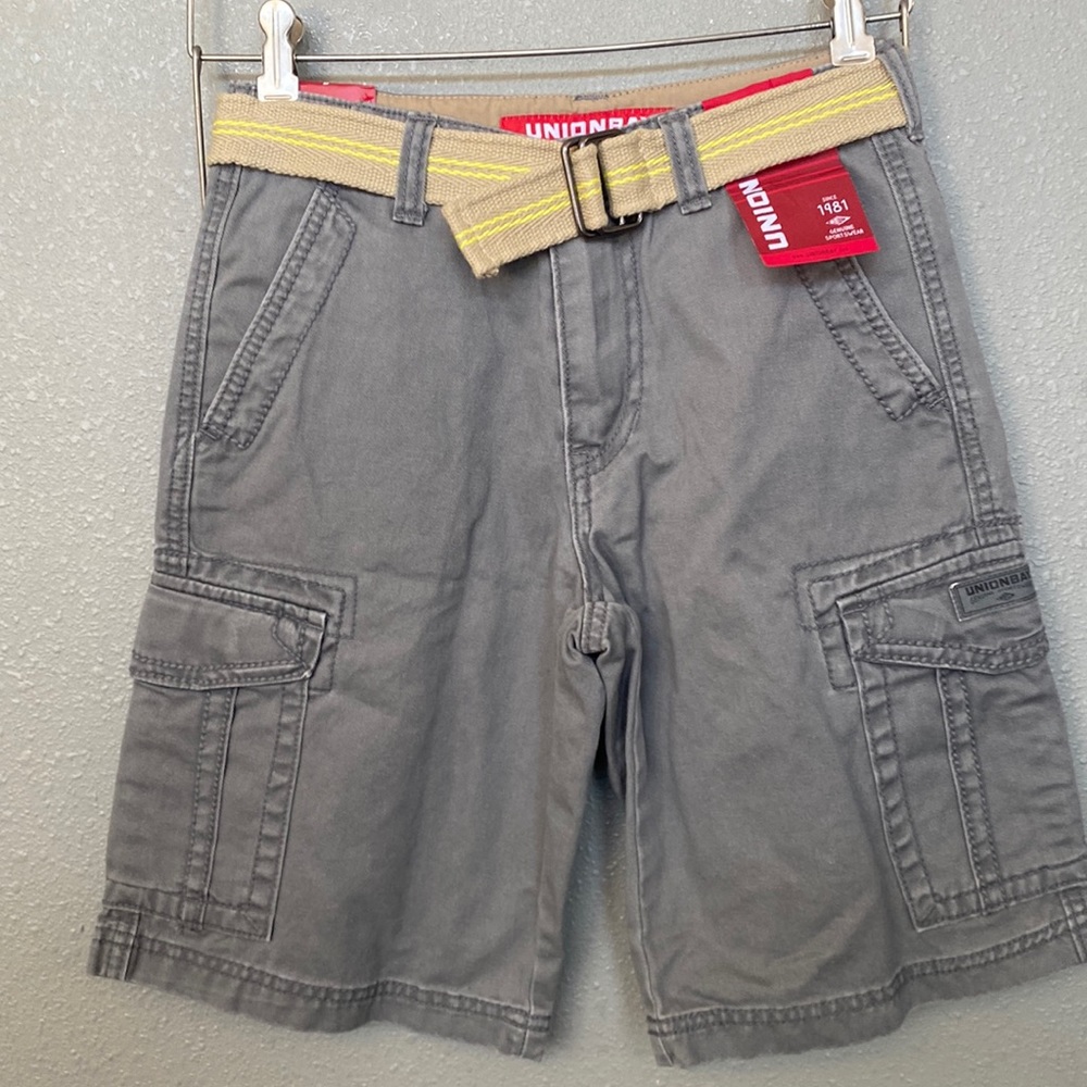 UNIONBAY Gray Cargo Shorts, Boys Size 8